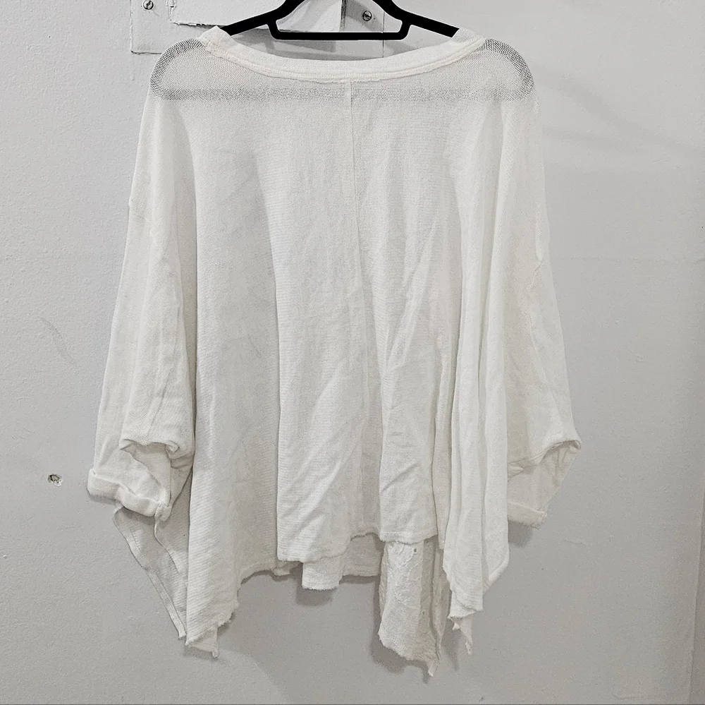 Free People Cotton Eyelet Sweater